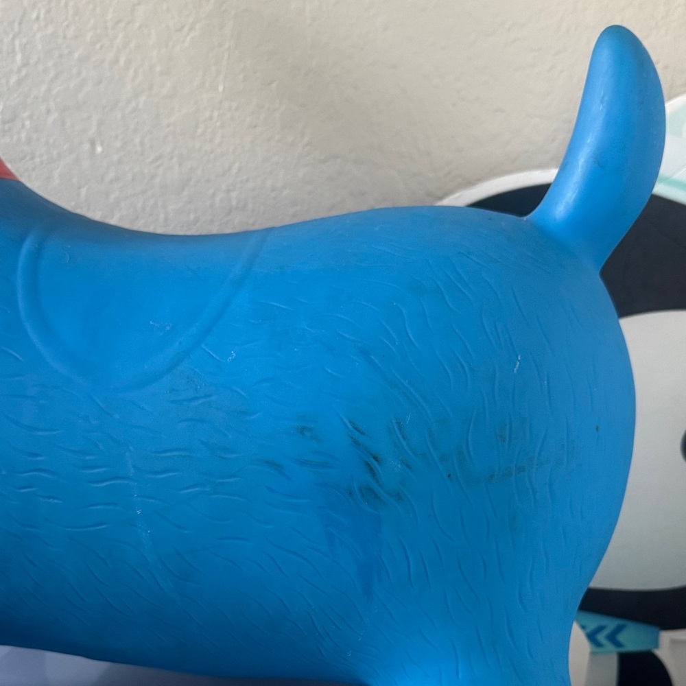 Blue Inflatable Dog Toy - Picture 3 of 5